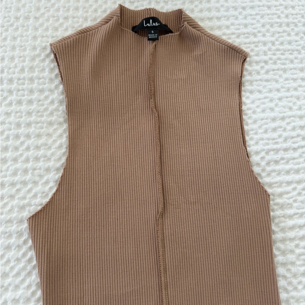 Lulus Ribbed Bodysuit - Picture 2 of 4